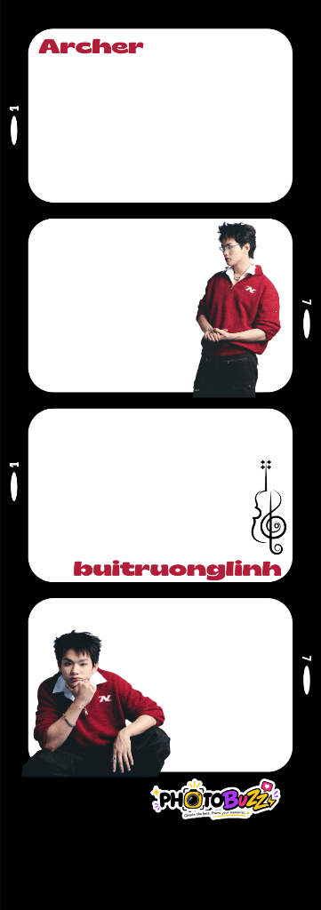 Mẫu photobooth Idol Bùi Trường Linh