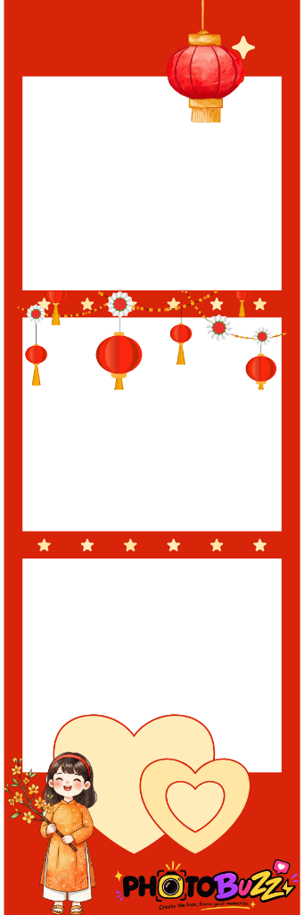 Mẫu photobooth Trung Thu Lồng Đèn Đỏ