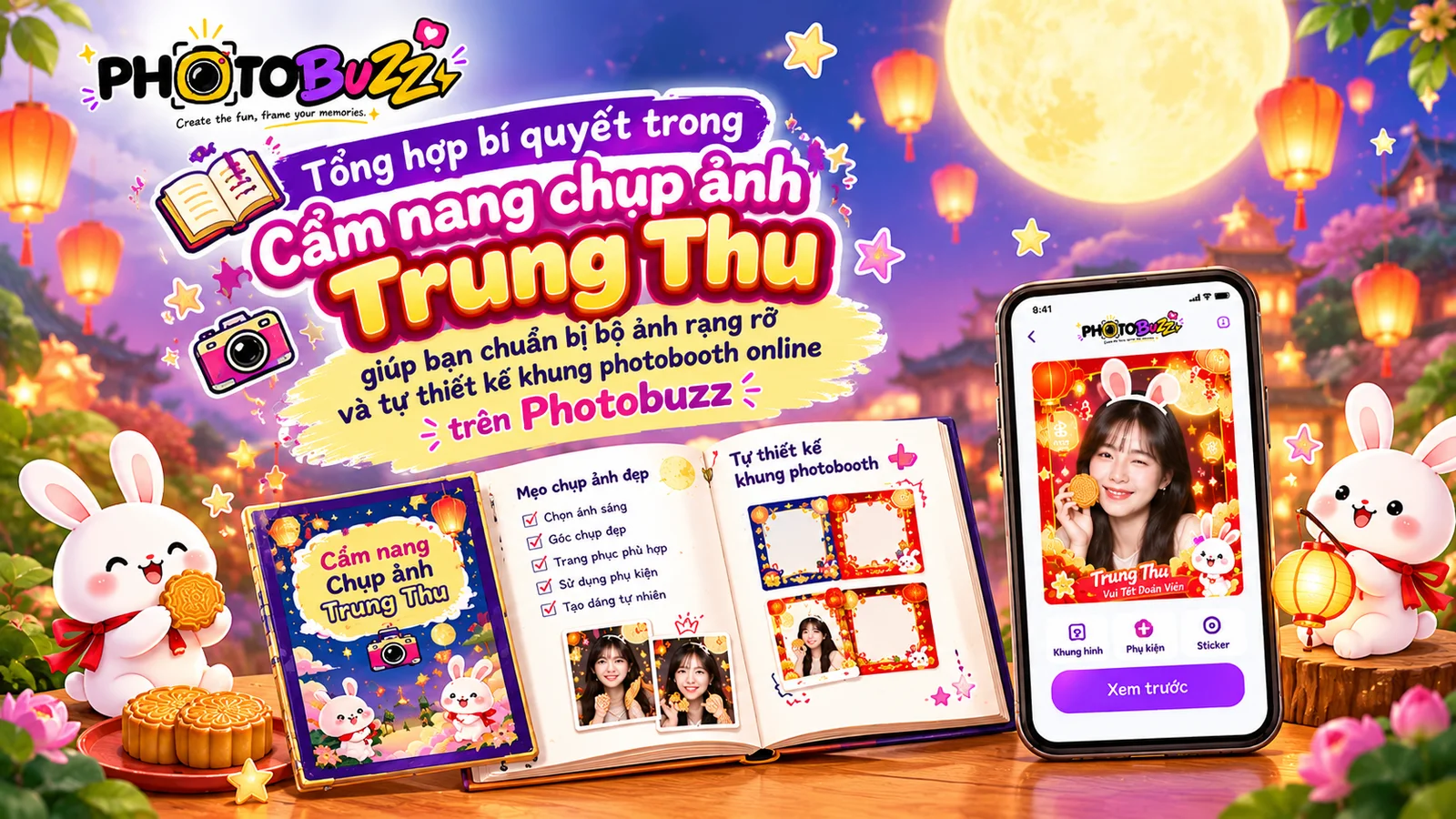 Cẩm nang chụp ảnh trung thu 2026 chi tiết từ A đến Z