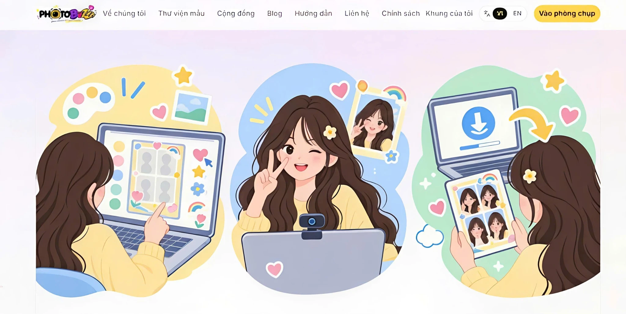 Tự thiết kế ảnh kỷ yếu concept online chuẩn Hàn Quốc 0 đồng